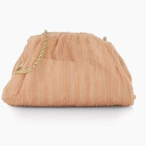 NWT Loeffler Randall Bailey Pleated Frame Clutch